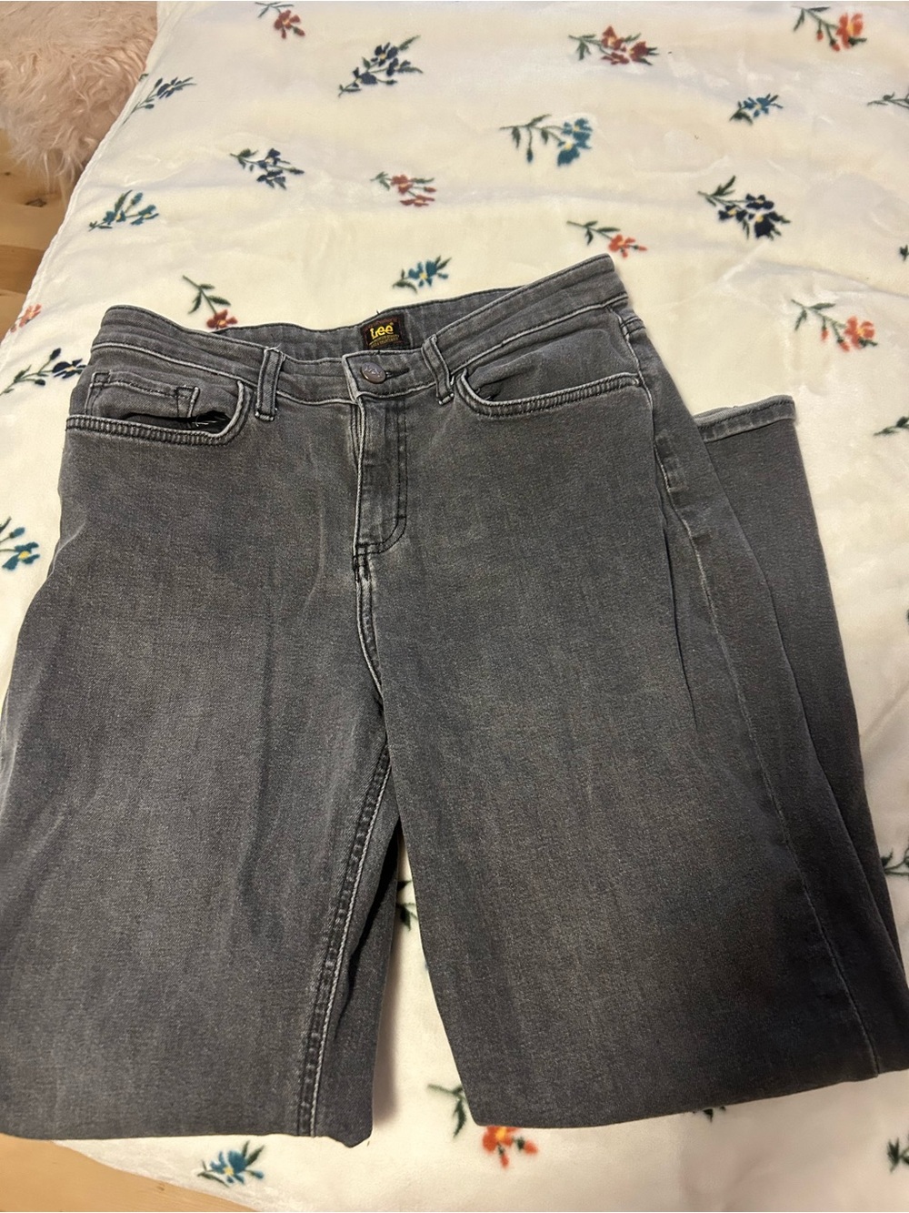 Lee Women's Straight Leg Gray Jeans